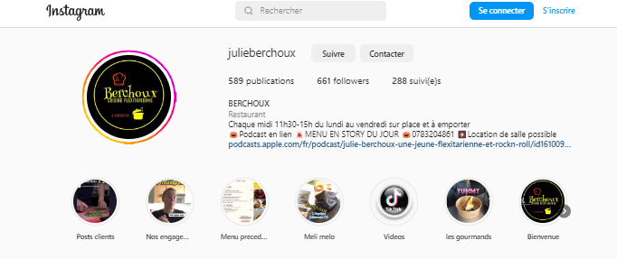 Instagram Berchoux avis