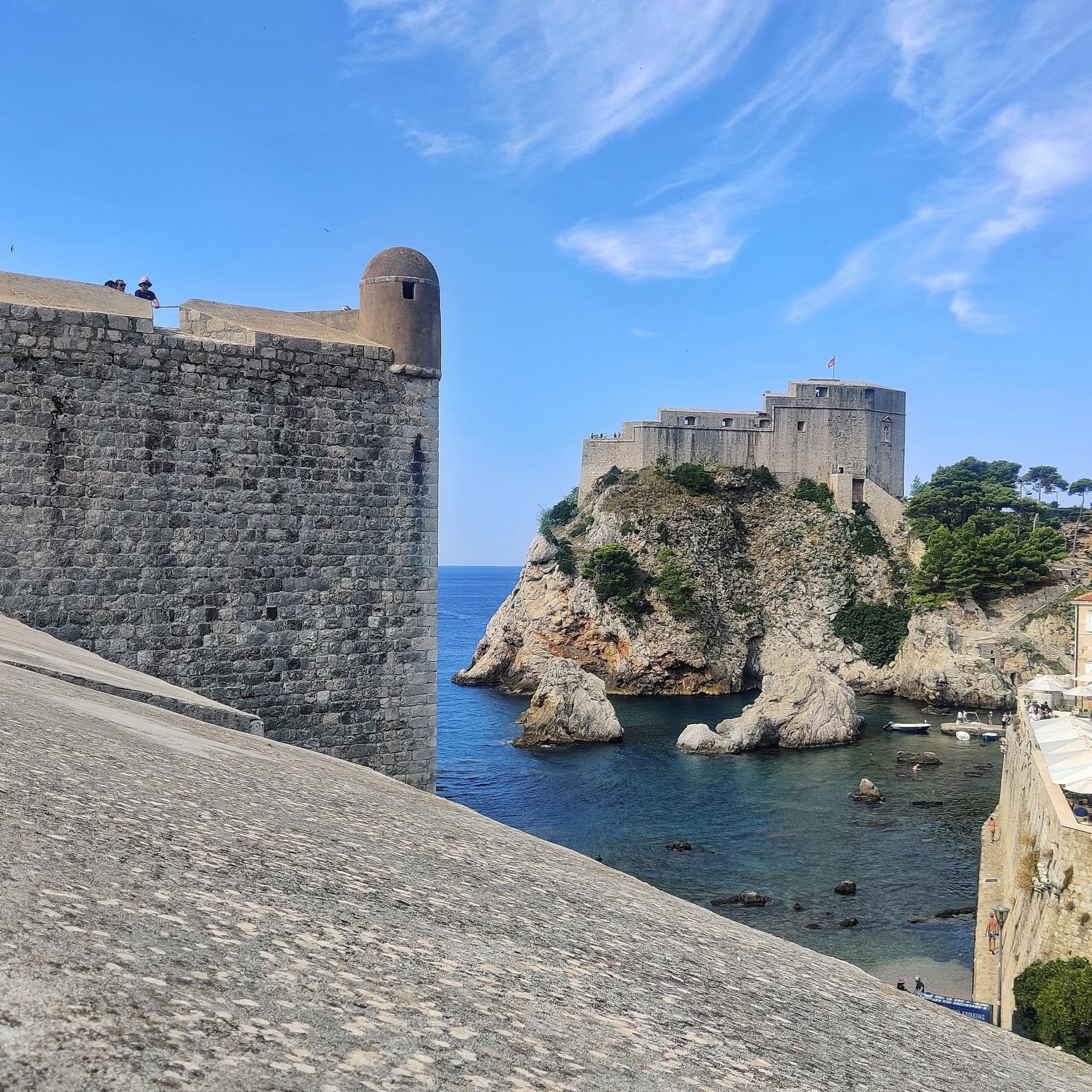 Vue des remparts de Dubrovnik