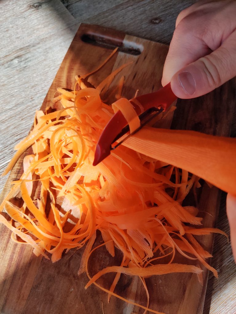 Comment faire des tagliatelles de carottes