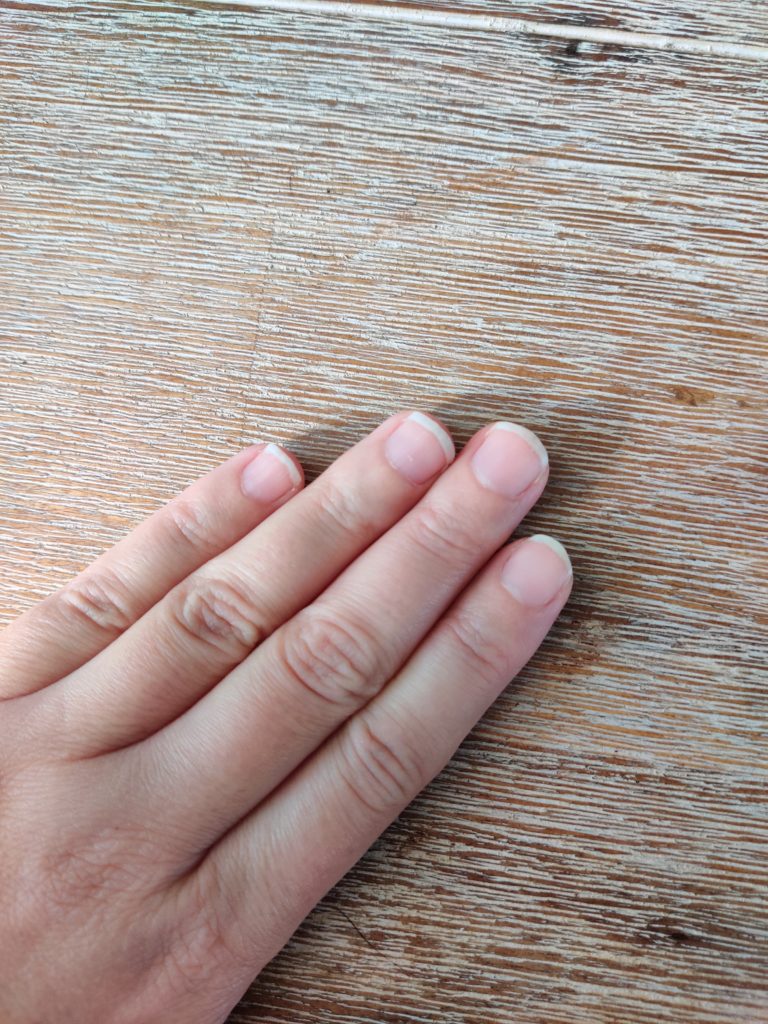 Résultats vitamines à mâcher Hairburst sur les ongles au bout de trois semaines