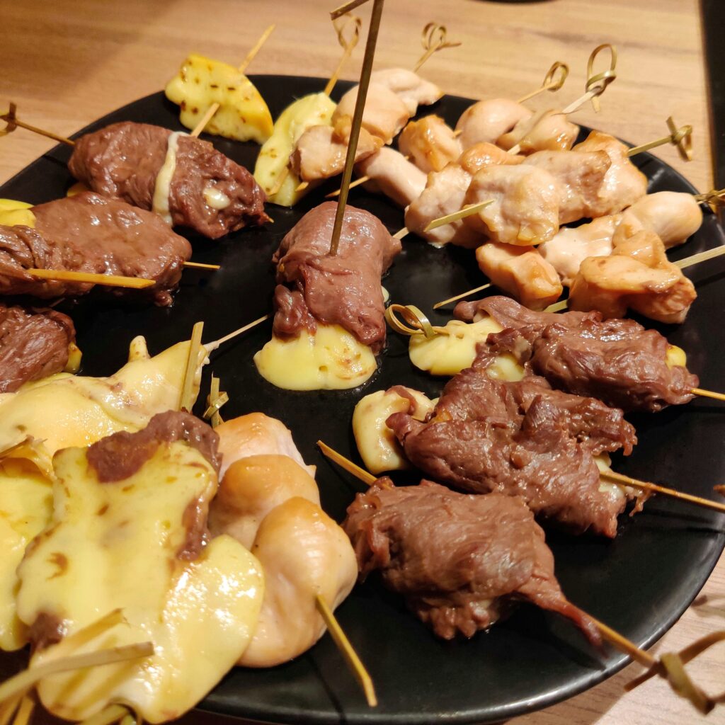 Brochettes boeuf fromage recette facile